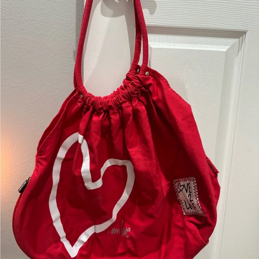 Red Heart Tote Bag - Picture 4 of 4